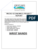 Wrist Bands: Micro Economics Project
