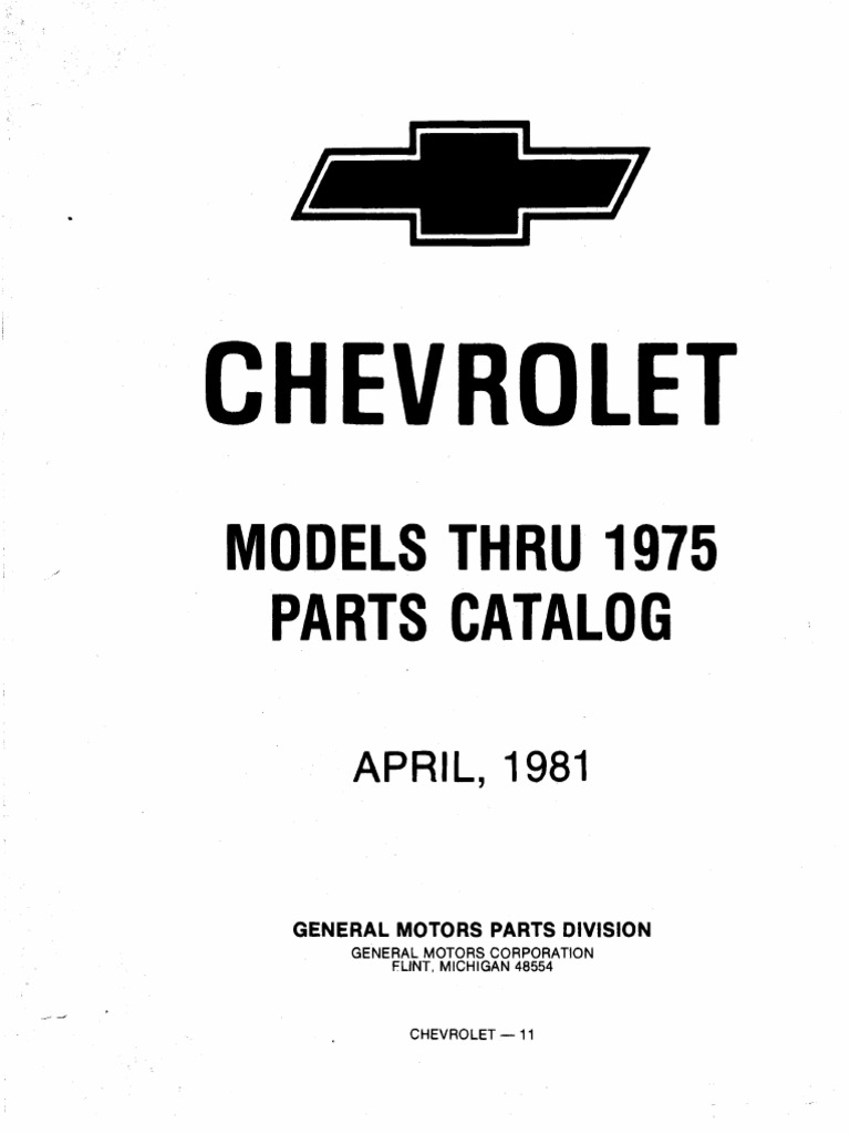 Chevrolet Parts Manual  PDF   PDF   Chevrolet   Industries