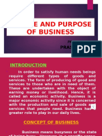 Nature and Purpose of Business