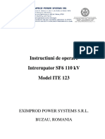 Carte Tehnica Intrerupator SF6 123 kV - model ITE
