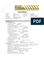 Konsolidasi: at Beginning of Test