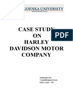 Case Study ON Harley Davidson Motor Company: Submitted By: Vanlalfelpuia Royte Mba Sem - Iii