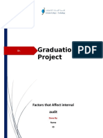 Graduation Project: Factors That Affect Internal Audit