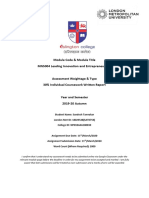 2019-2020 Autumn MN5004 Leading Innovation and Entrepreneurship CW 2 Written Report SAT0759 Sandesh Tamrakar