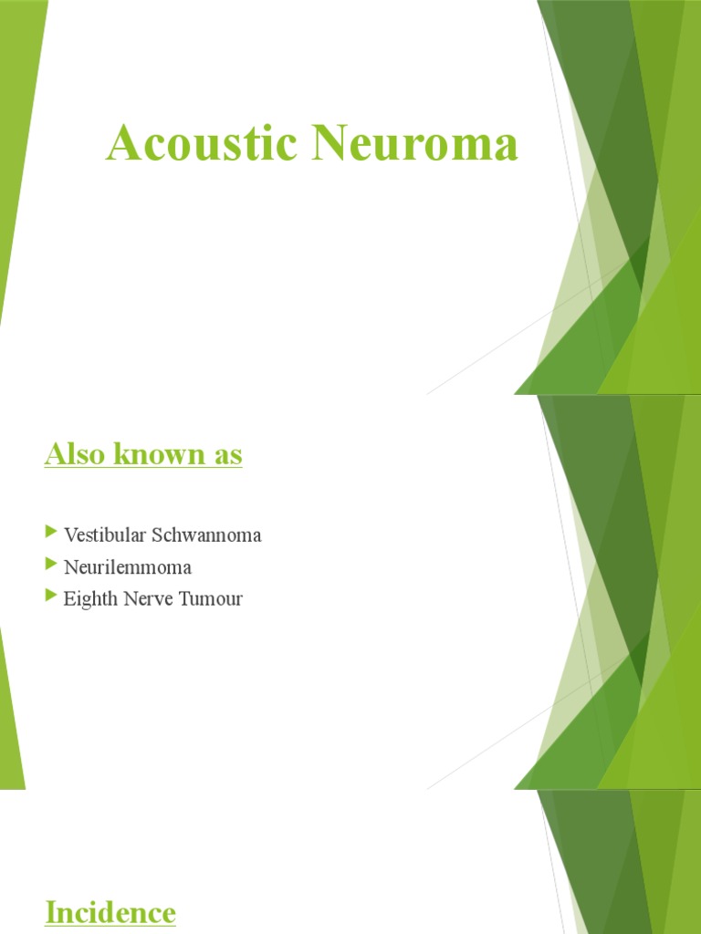 Acoustic Neuroma PDF Nervous System Neurology