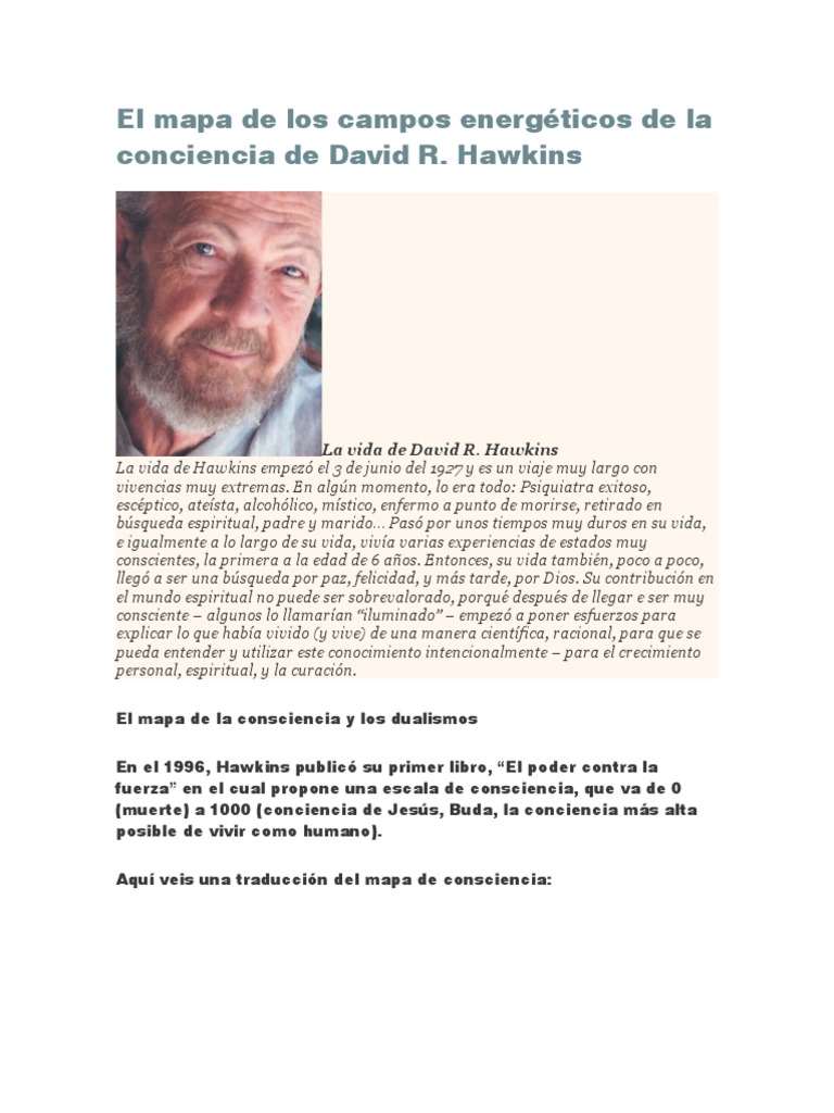 Mapa de Conciencia de David Hawkins | PDF | Amor | Felicidad