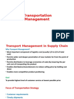 Transport Management in Supply Chain