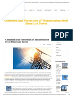 Corrosion and Protection of Transmission Steel Structure Tower