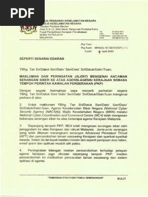 Contoh Surat Makluman Ladang Bersedia Untuk Audit Survelan