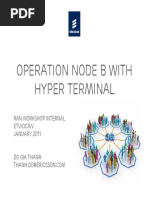 Operation Node B With Hyper Terminal PDF