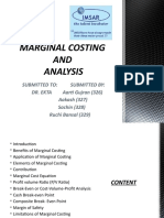 Marginal Costing AND Analysis