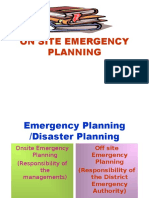 On Site Emergency Planning (English)