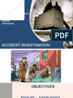 Accident Investigation & Analysis Related To Lifting Appliances