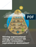 Moving Organizational Energy Use Toward 100 Percent Renewables - Aspiration or Destination?