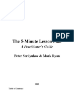 The 5-Minute Lesson Plan: A Practitioner's Guide