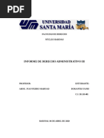 Informe de Administrativo sobre el CODENA