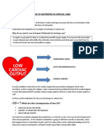 LOW Cardiac Output: Use of Inotropes in Critical Care