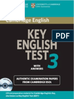 Cambridge English Test 3 With Key