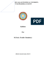 M.Tech. Textile Chemistry (Effective From The Session - 2016-17) PDF