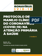 PROTOCOLO de Manejo Clinico de Coronavirus Covid 19 Na Atencao Primaria A Saude