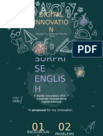 Digital Innovatio N: Presents by Cindy Tsen Pui Yee G6.6