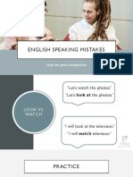 English Speaking Mistakes: Small, But Game-Changing Fixes