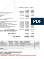 RELACION DE GASTOS Excel