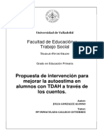 González Alonso, J. (2018) - Propuesta de Intervención para Mejorar La Autoestima en Alumnos Con TDAH A Través de Los Cuentos.