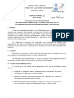 Labor Advisory No. 09-20 Guidelines on the Implementation of Flexible Work Arrangements as Remedial Measure due to the Ongoing Outbreak of Coronavirus Disease 2019 (COVID-19).pdf