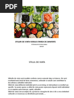 stiluri de viata versus starea de sanatate
