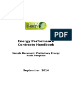 Sample Document Preliminary Energy Audit Template