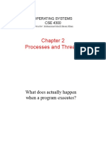 Processes and Threads: Operating Systems CSE 4300