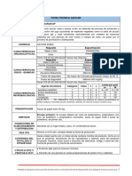 Ficha Tecnica de Sugar