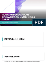 Panduan Penggunaan Aplikasi Zoom Untuk Kelas Daring PDF