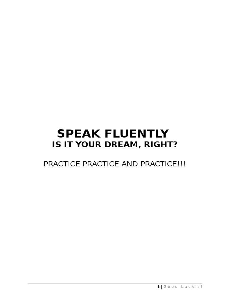 Tips How To Improve Your English Speaking Skills Pdf English