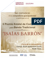 Premio Estatal de Composición Isaías Barrón