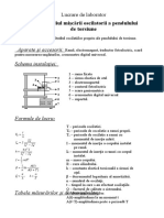 Studiul Miscarii Oscilatorii A Pendulului de Torsiune