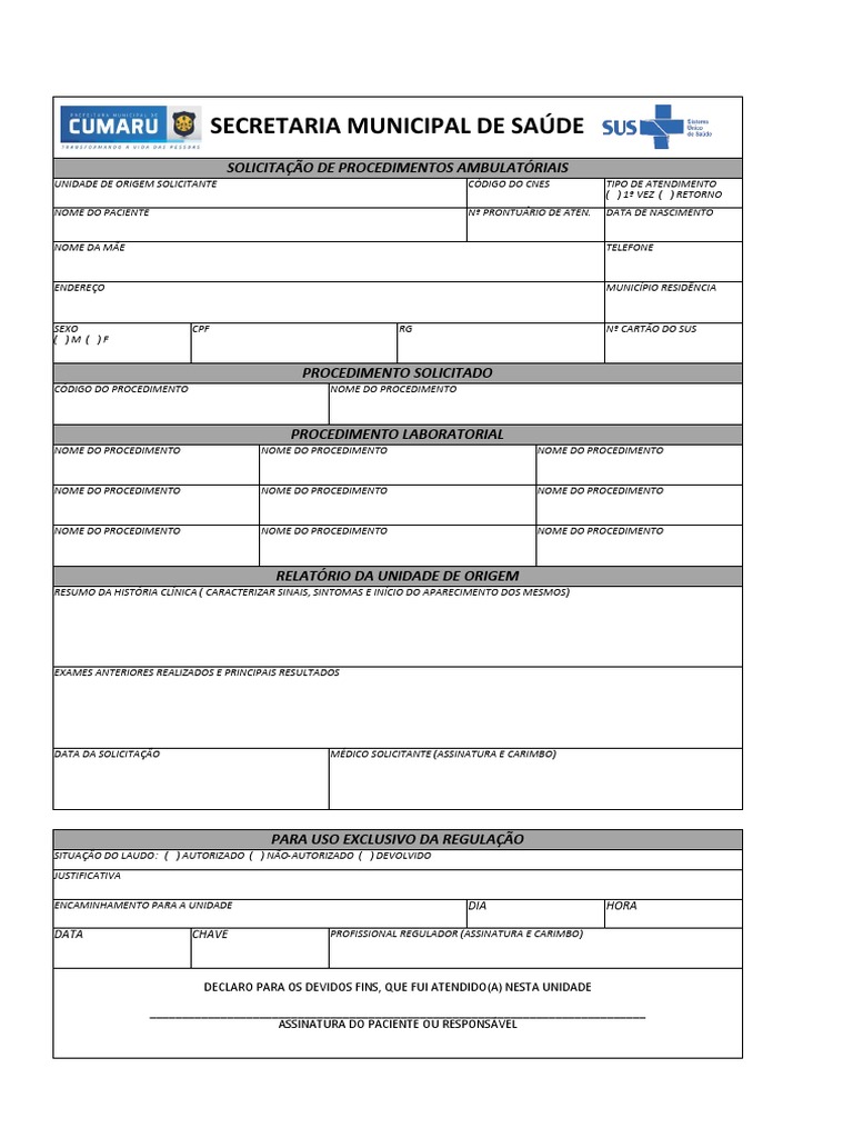 Ficha Encaminhamento | PDF