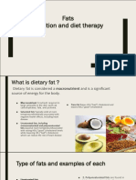 Fats Nutrition and Diet Therapy