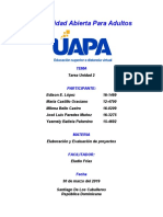 Tarea 2 Evaluacion de Proyecto