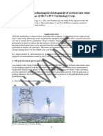 Applications and Technological Development of Vertical Axis Wind Turbines of Hi-VAWT Technology Corp