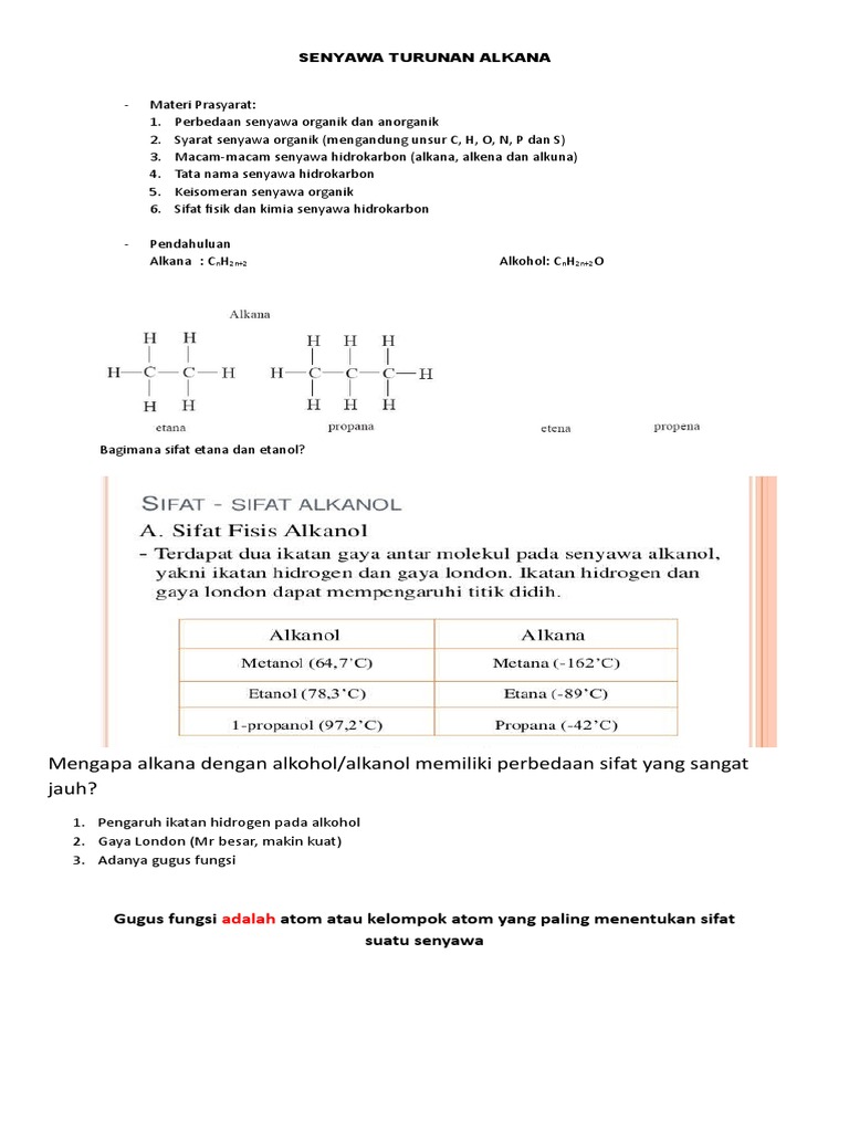Senyawa Turunan Alkana Word Rtf