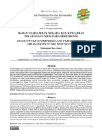 Jurnal BUMN Dan Kewajiban Pelayanan Umum Pada Sektor Pos PDF