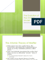 The Evolution of The Atomic Model: Democritus To Rutherford