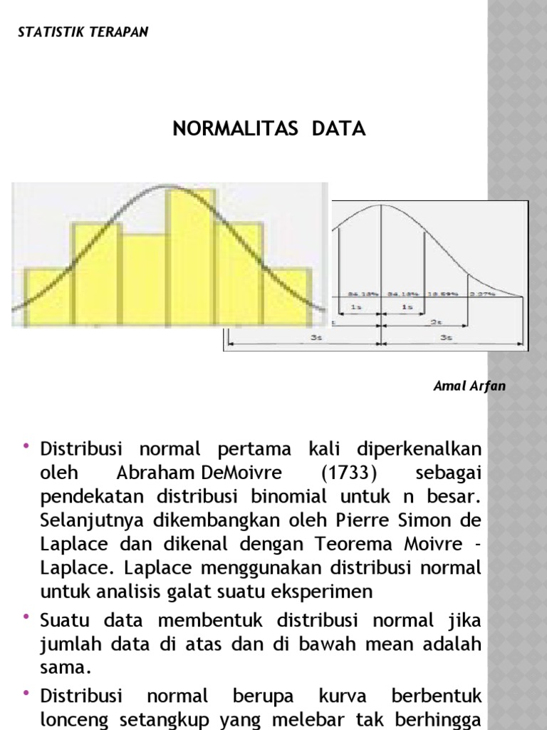 Distribusi Normal dan Uji Normalitas | PDF | Metode & Bahan Ajar ...