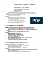 Calculate Street Light Pole