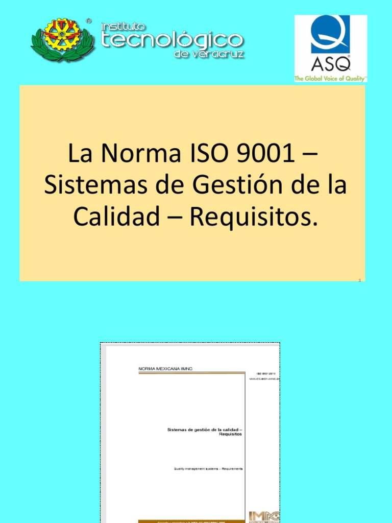 ISO 9001: Requisitos y Mejora Continua | PDF | Gestión de la calidad ...