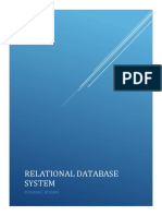 Relational Database System: Dominic Boban
