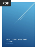 Relational Database System: Dominic Boban