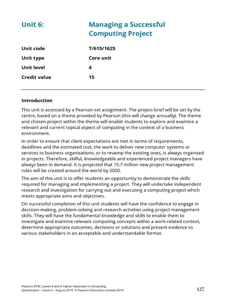 Managing A Successful Computing Project | PDF | Project Management ...